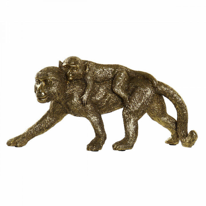 Deko-Figur DKD Home Decor FZ-93395 Gold Kolonial Affen 26 x 6 x 12 cm