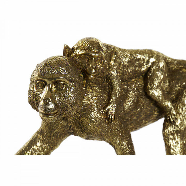 Deko-Figur DKD Home Decor FZ-93395 Gold Kolonial Affen 26 x 6 x 12 cm