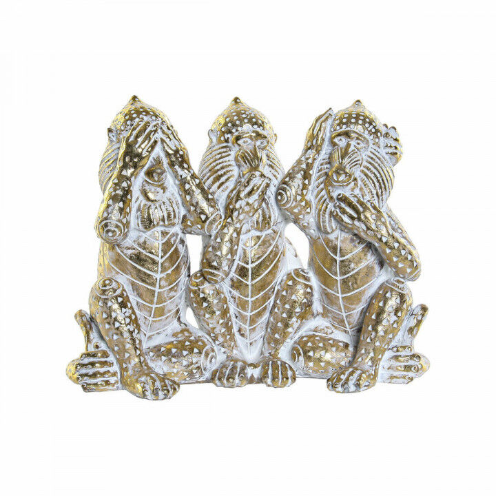 Deko-Figur DKD Home Decor Gold Tropical Affen Decapé 21 x 11 x 16,2 cm