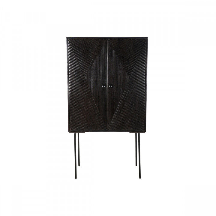 Anrichte DKD Home Decor Schwarz Dunkelbraun Metall Mango-Holz 84 x 43 x 153,5 cm