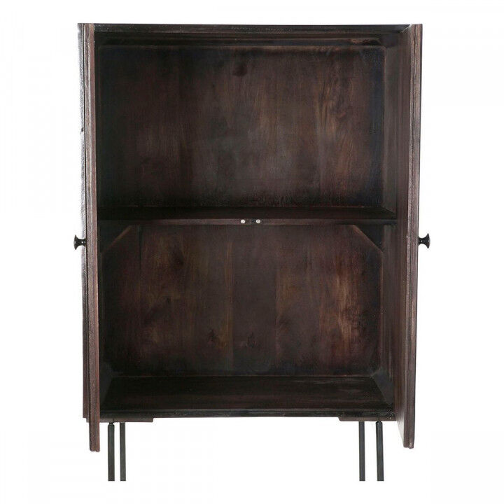 Credenza DKD Home Decor Nero Marrone scuro Metallo Legno di mango 84 x 43 x 153,5 cm