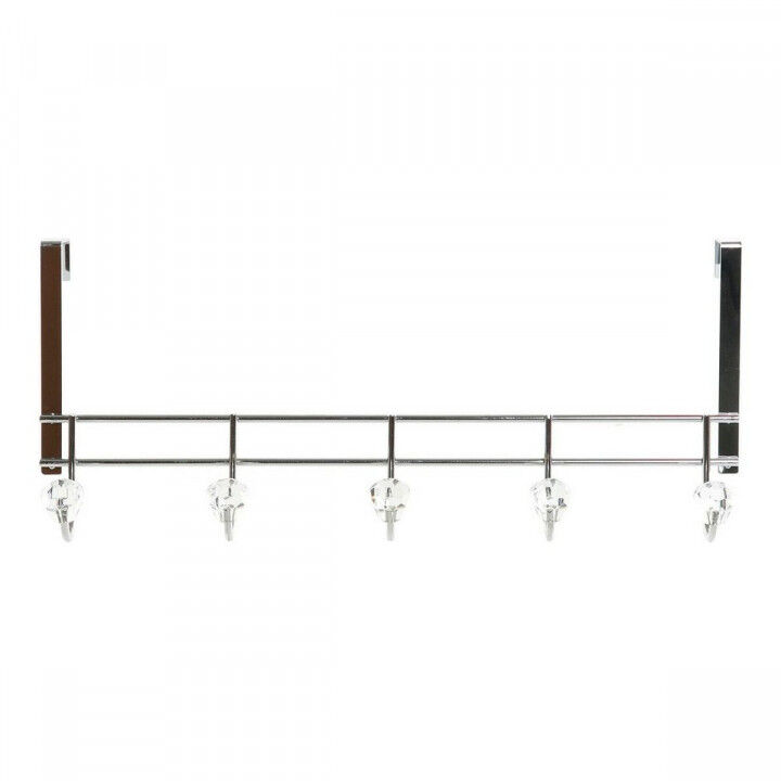 Appendiabiti per Porte DKD Home Decor 8424001835256 Trasparente Argentato Metallo 47 x 10 x 22 cm