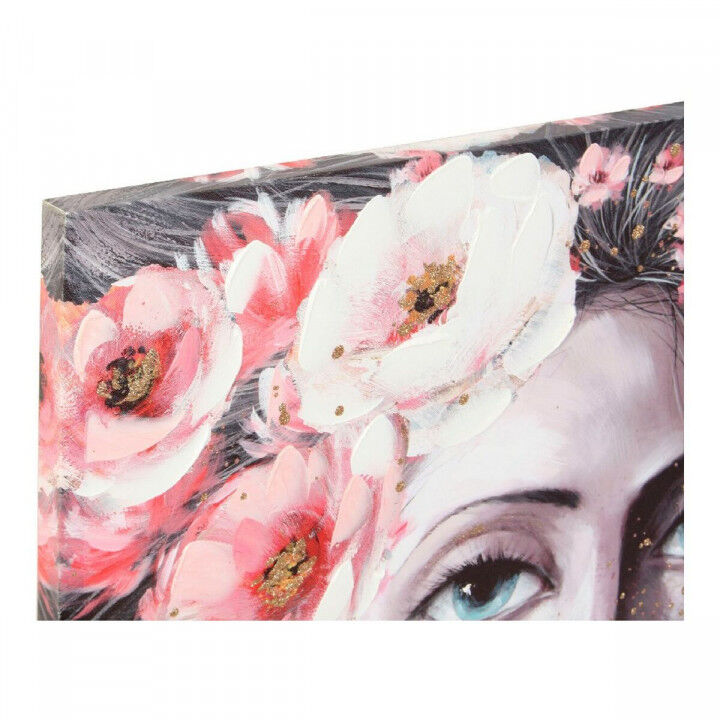 Leinwand DKD Home Decor Girl Leinwand Holz MDF 120 x 3 x 80 cm