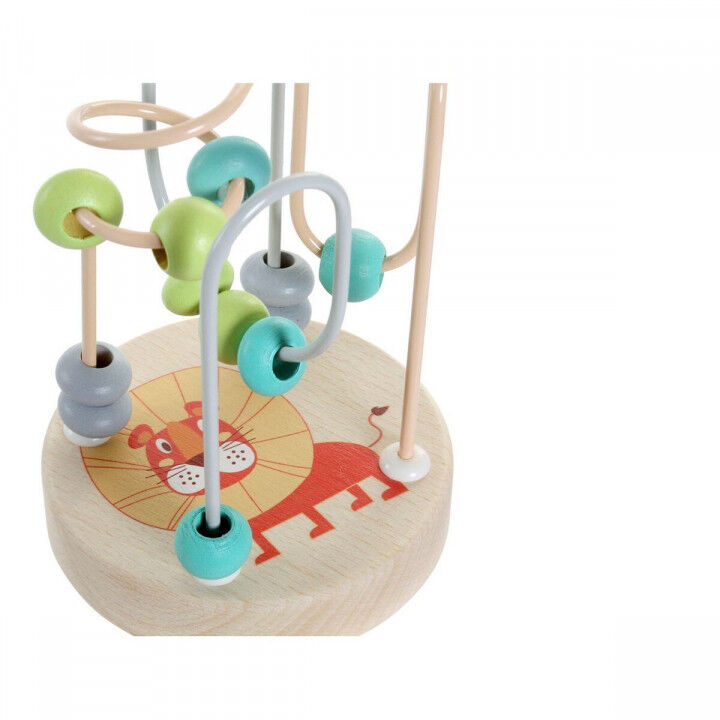 Houten spel DKD Home Decor Hout Multicolour 4 Onderdelen 9 x 9 x 12 cm