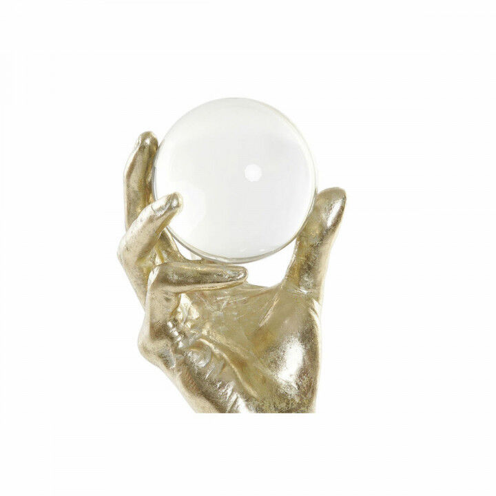 Decoratieve figuren DKD Home Decor Zwart Gouden Hand 13,5 x 13,5 x 36 cm