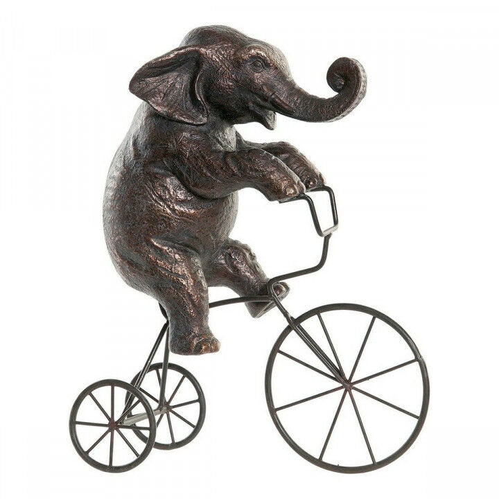 Decorative Figure DKD Home Decor Black Elephant Modern 30 x 12 x 37 cm