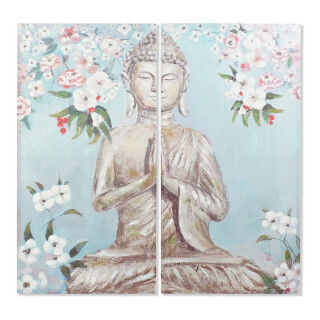 Lienzo DKD Home Decor Lienzo 140 x 3 x 140 cm Buda