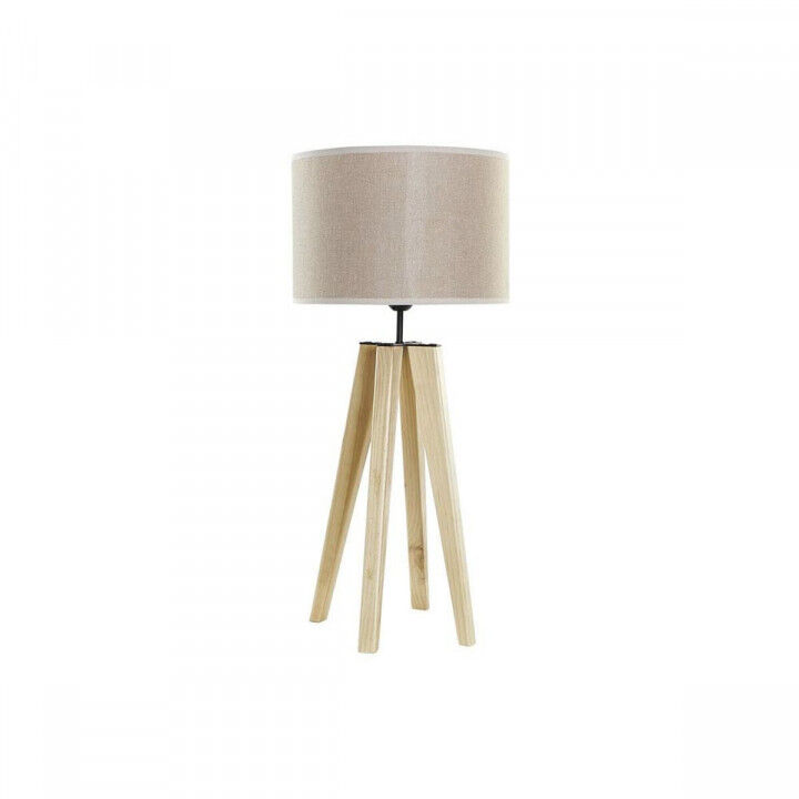 Lampada da tavolo DKD Home Decor Beige Legno Marrone 220 V 50 W 30 x 30 x 69 cm