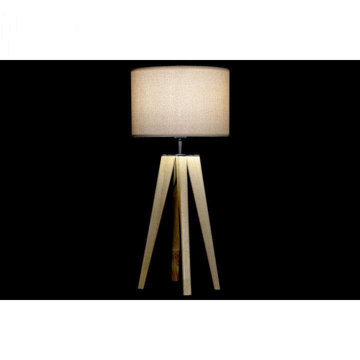 Lampe de bureau DKD Home Decor Beige Bois Marron 220 V 50 W 30 x 30 x 69 cm