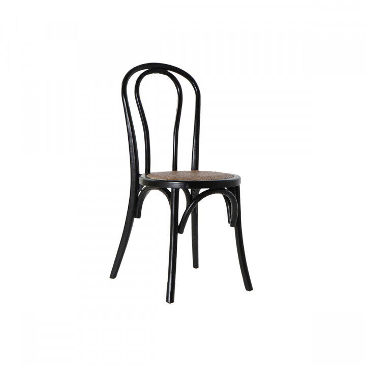 Dining Chair DKD Home Decor Black Multicolour 43 x 44 x 89 cm