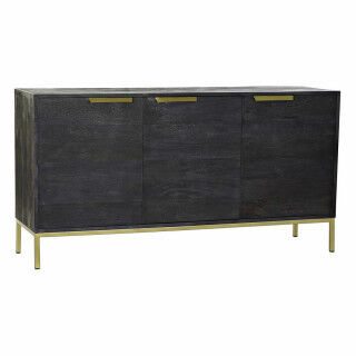 Buffet DKD Home Decor Noir Doré Bois de manguier 145 x 41 x 77 cm