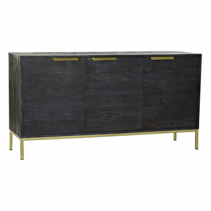 Buffet DKD Home Decor Noir Doré Bois de manguier 145 x 41 x 77 cm