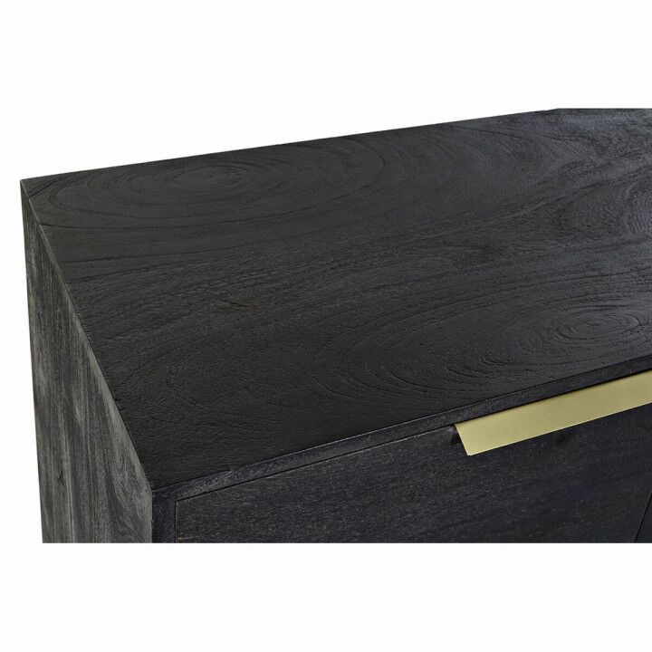 Credenza DKD Home Decor Nero Dorato Legno di mango 145 x 41 x 77 cm