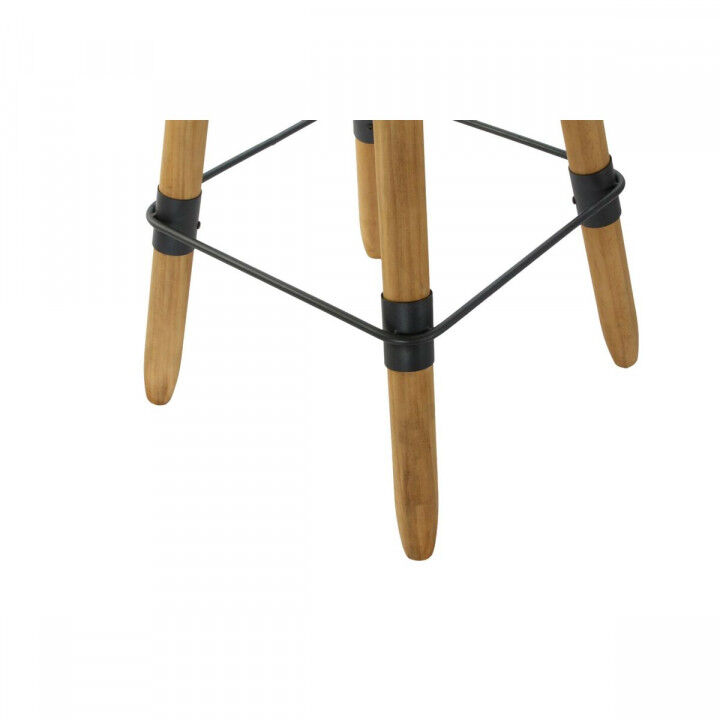 Tavolo aggiuntivo DKD Home Decor 8424001831456 60 x 60 x 105 cm Naturale Nero Metallo Legno