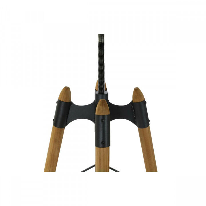 Tavolo aggiuntivo DKD Home Decor 8424001831456 60 x 60 x 105 cm Naturale Nero Metallo Legno