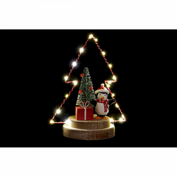 Adorno Navideño DKD Home Decor Árbol Metal Madera (17 x 11 x 21 cm) (3 pcs)