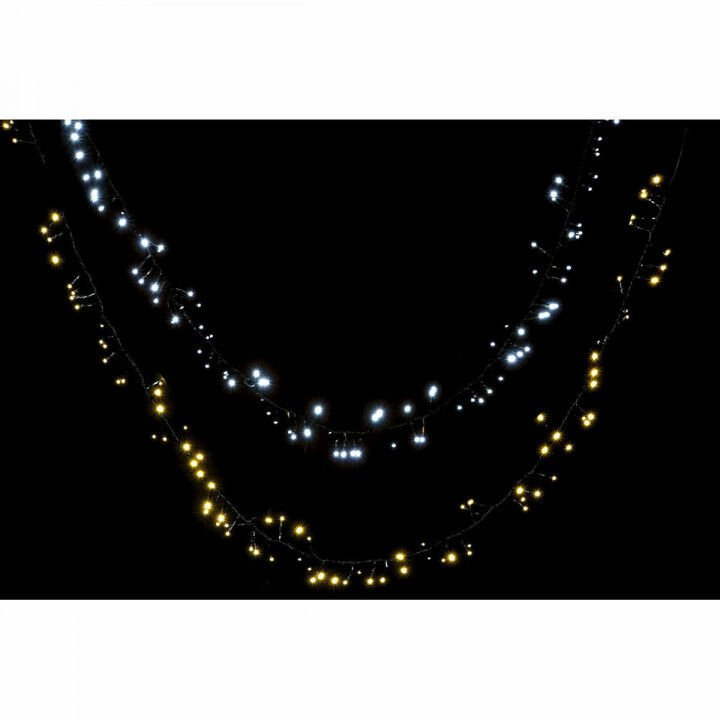 Strip of lights DKD Home Decor Yellow White LED (2 Units)