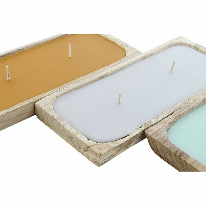 Kaars DKD Home Decor Natuurlijk Jungle Alpino (3 Stuks)