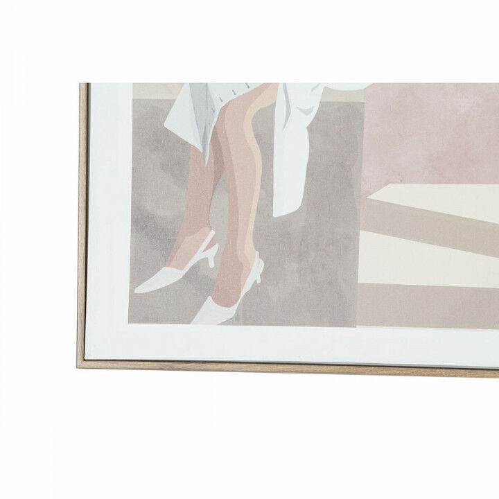 Canvas DKD Home Decor Canvas Hout MDF 50 x 3 x 70 cm