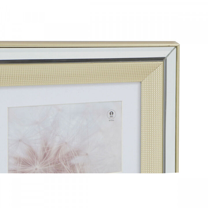 Cornice Portafoto DKD Home Decor Dorato Argentato Alluminio Cristallo polistirene Tradizionale 47 x 2 x 40 cm (2 Unità)
