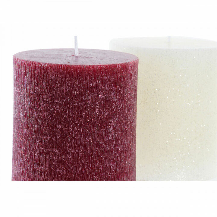 Candle DKD Home Decor Christmas (9 x 9 x 10 cm) (2 Units)