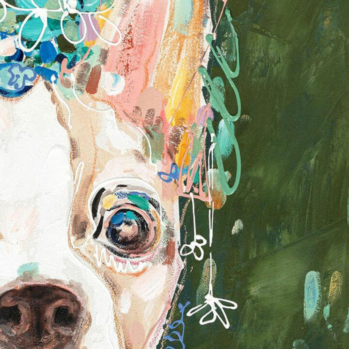 Canvas DKD Home Decor Pijnboom Canvas 90 x 3,7 x 90 cm