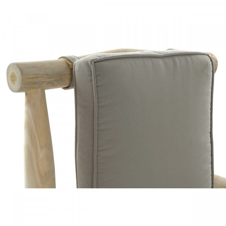 Poltrona da giardino DKD Home Decor Naturale Grigio chiaro Teca 65 x 80 x 92 cm