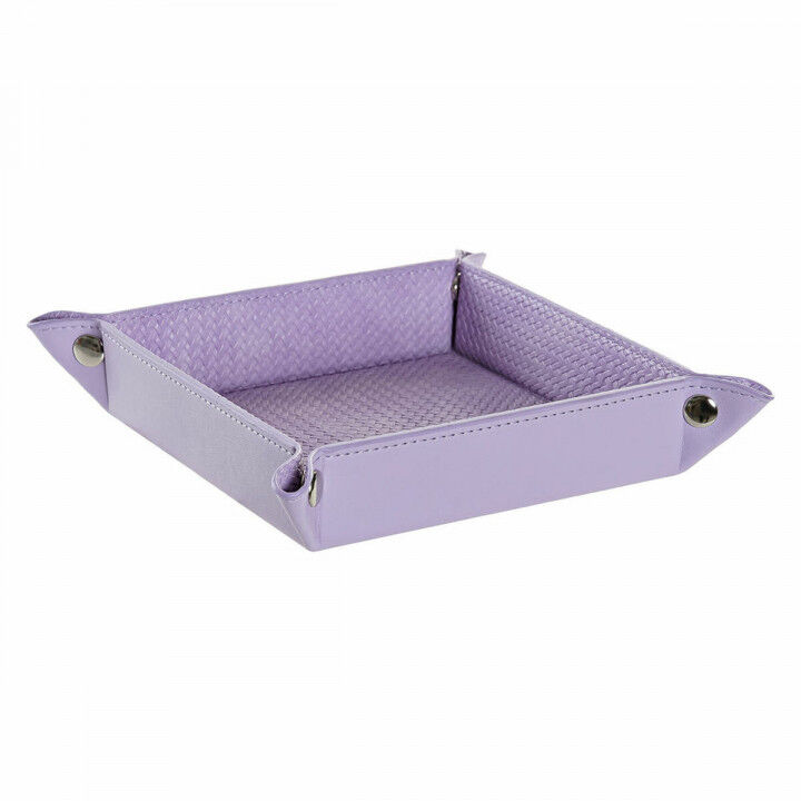 Valet Tray DKD Home Decor Lila Romantiek 20 x 20 x 4 cm