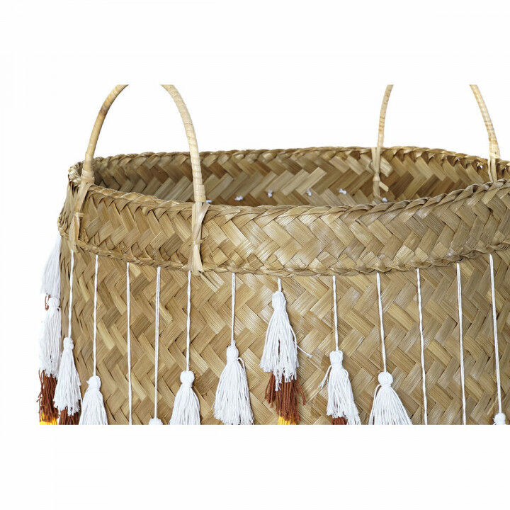 Basket spelset DKD Home Decor Multicolour Bamboe Franjes Boho 3 Onderdelen