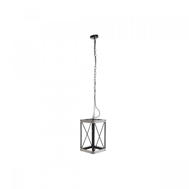 Suspension DKD Home Decor Noir Métal Marron 220 V 50 W (25 x 25 x 43 cm)