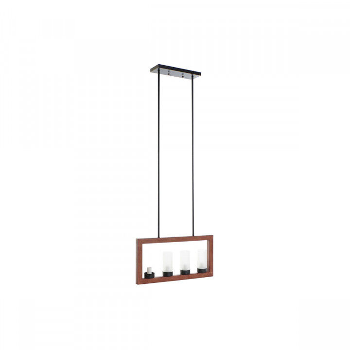 Lampadario DKD Home Decor 25W Cristallo Marrone Alluminio 220 V (52 x 10 x 30 cm)