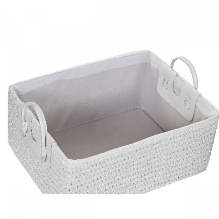 Multi-purpose basket DKD Home Decor White Black polypropylene 45 x 34 x 49 cm 4 Kg