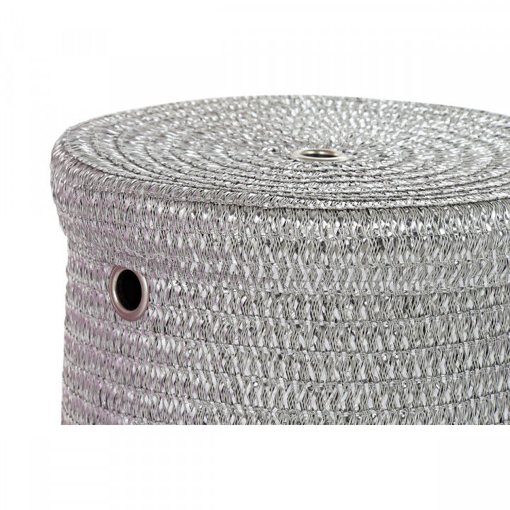 Cesta Multiusos DKD Home Decor Gris Rosa Polipropileno 42 x 42 x 52,5 cm 4 Kg