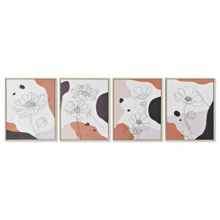 Canvas DKD Home Decor polystyrene Canvas 40 x 2,5 x 50 cm (4 Pieces)
