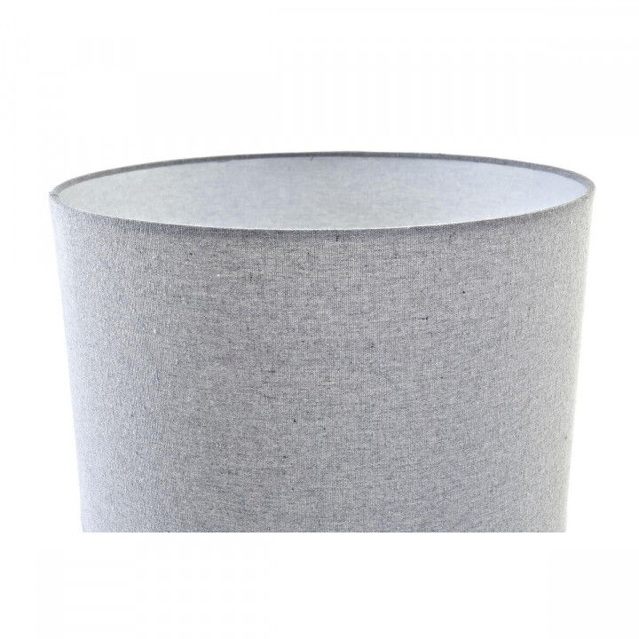 Lampada da tavolo DKD Home Decor Tela Ceramica Grigio Bianco (38 x 38 x 58 cm)