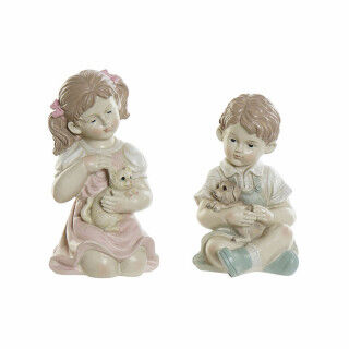 Deko-Figur DKD Home Decor Harz Kind (14.5 x 16 x 26 cm) (2 pcs)