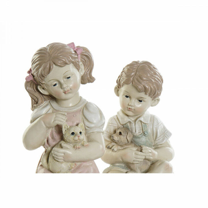 Decorative Figure DKD Home Decor Resin Children (14.5 x 16 x 26 cm) (2 pcs)