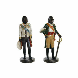 Statua Decorativa DKD Home Decor Resina Gorilla (15.5 x 13.5 x 40.5 cm) (2 pcs)