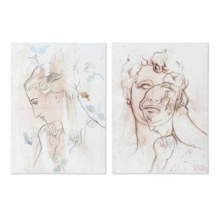 Lienzo DKD Home Decor Lienzo Madera MDF 50 x 1,8 x 70 cm