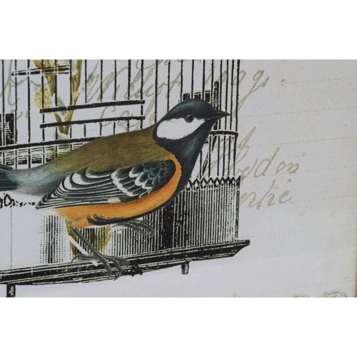 Toile DKD Home Decor Bois Toile 34 x 2 x 44 cm