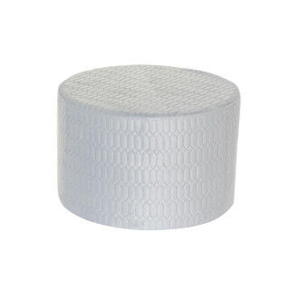 Voetensteun DKD Home Decor Polyester Hemelsblauw Spons Hout MDF (55 x 55 x 35 cm)