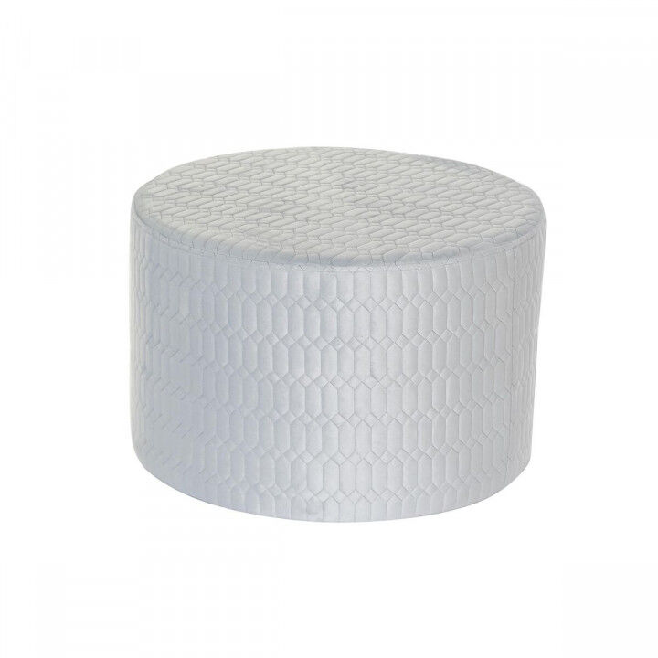 Voetensteun DKD Home Decor Polyester Hemelsblauw Spons Hout MDF (55 x 55 x 35 cm)