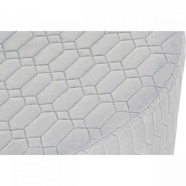 Poggiapiedi DKD Home Decor Poliestere Blu cielo Spugna Legno MDF (55 x 55 x 35 cm)