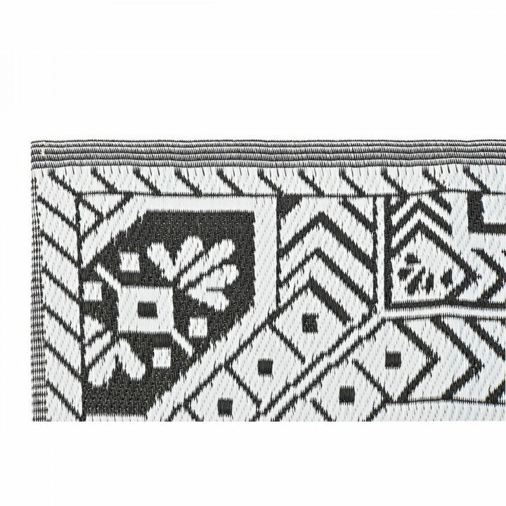 Tapis DKD Home Decor Blanc Noir Ethnique (2 Unités) (150 x 210 cm)