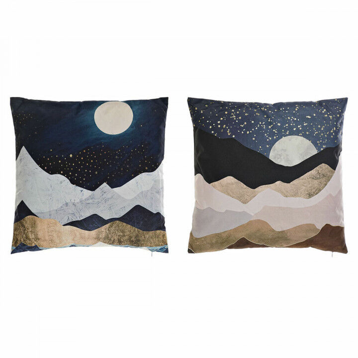 Kissen DKD Home Decor Bunt Mond 45 x 10 x 45 cm (2 Stück)