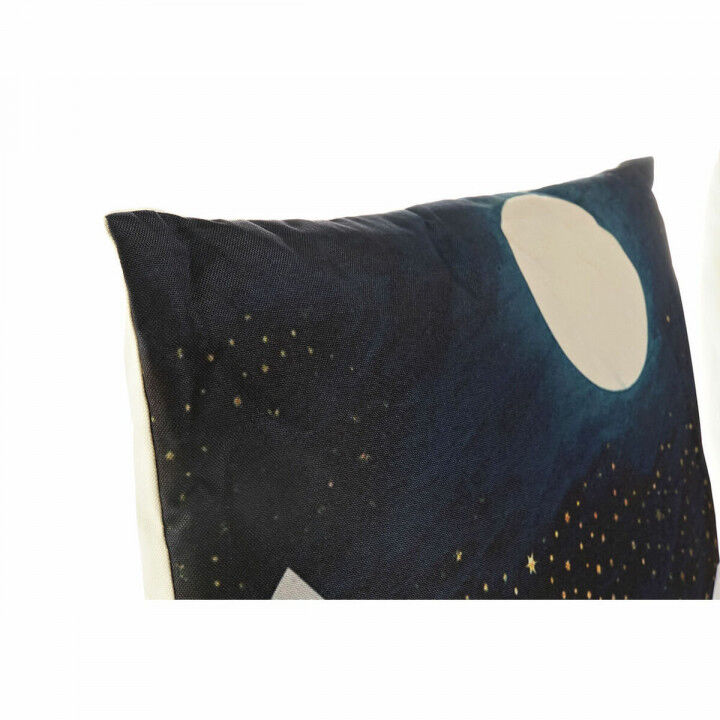 Cushion DKD Home Decor Multicolour Moon 45 x 10 x 45 cm (2 Units)