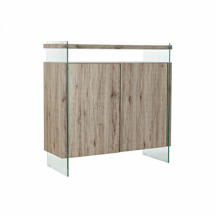 Buffet DKD Home Decor   Naturel Verre trempé Bois MDF 120 x 44 x 120 cm
