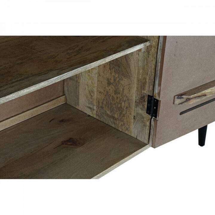 Sideboard DKD Home Decor   Black Metal Mango wood 140 x 40 x 93 cm
