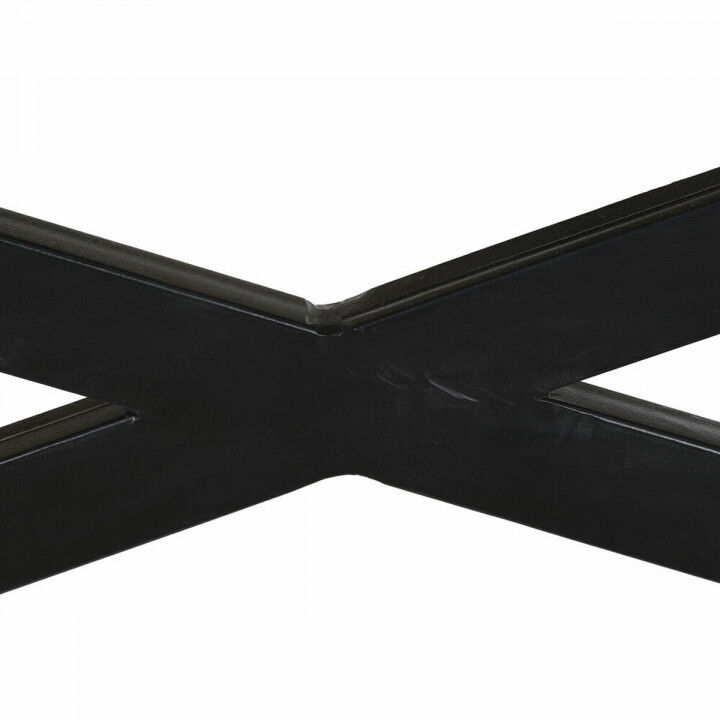 Mesa de Centro DKD Home Decor Negro Natural Madera Metal 120 x 120 x 55 cm