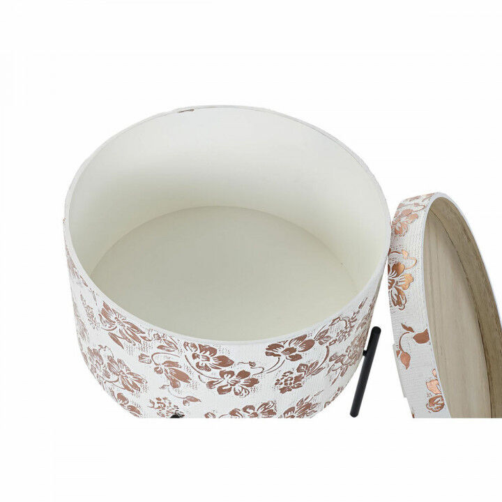 Small Side Table DKD Home Decor White Black 38 x 38 x 39 cm